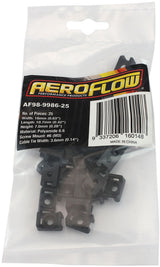 Cable Tie Screw Mounts 16mm x 10.7mm M3 Hole PA66 25 Pack AF98-9986-25 - Aeroflow