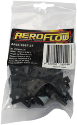 Cable Tie Screw Mounts 17mm x 12.9mm M3 Hole PA66 25 Pack AF98-9987-25 - Aeroflow