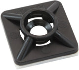 Cable Tie Mounts 19mm x 19mm Nylon 3M Pad Mount Black AF98-9997-25 - Aeroflow