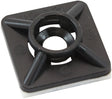 Cable Tie Mounts 19mm x 19mm Nylon 3M Pad Mount Black AF98-9997-50 - Aeroflow