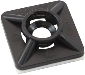 Cable Tie Mounts 19mm x 19mm Nylon 3M Pad Mount Black AF98-9997-50 - Aeroflow