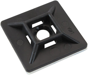 Cable Tie Mounts 28mm x 28mm Nylon 3M Pad Mount Black AF98-9998-25 - Aeroflow