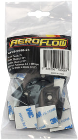 Cable Tie Mounts 28mm x 28mm Nylon 3M Pad Mount Black AF98-9998-25 - Aeroflow