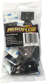 Cable Tie Mounts 40mm x 40mm Nylon 3M Pad Mount Black AF98-9999-25 - Aeroflow