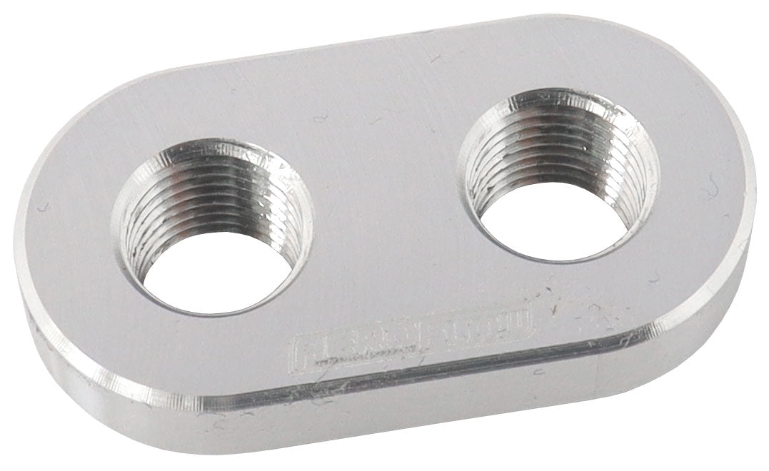 Weld In Alloy Plate 1/8" NPT x 2 Ports Vacuum Intercooler AF986-02-02 - Aeroflow