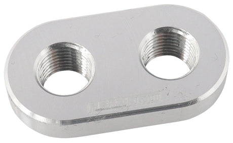 Weld In Alloy Plate 1/8" NPT x 2 Ports Vacuum Intercooler AF986-02-02 - Aeroflow