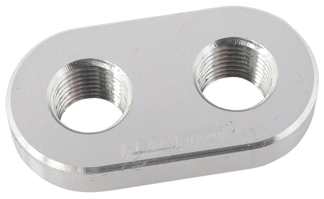 Weld In Alloy Plate 1/8" NPT x 2 Ports Vacuum Intercooler AF986-02-02 - Aeroflow