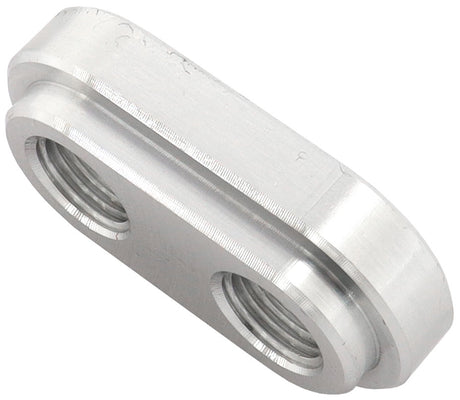 Weld In Alloy Plate 1/8" NPT x 2 Ports Vacuum Intercooler AF986-02-02 - Aeroflow