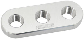 Weld In Alloy Plate 1/8" NPT x 3 Ports Vacuum Intercooler AF986-02-03 - Aeroflow