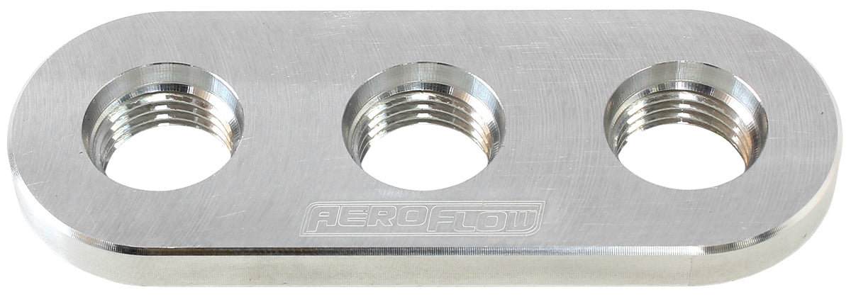 Weld In Alloy Plate -6 ORB Ports For Vacuum Intercooler AF986-06 - Aeroflow