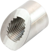Angled Weld Bung O2 Sensor S/S M12 x 1.25 Oxygen Sensor 45 AF987-M12SS - Aeroflow