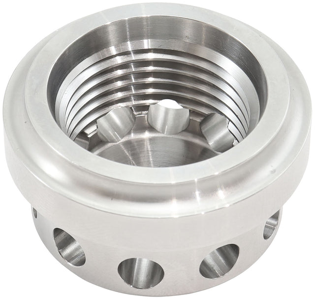 Vented Weld On Bung -8 ORB Stainless Steel Baffle 3/4-16 AF988-08SS - Aeroflow