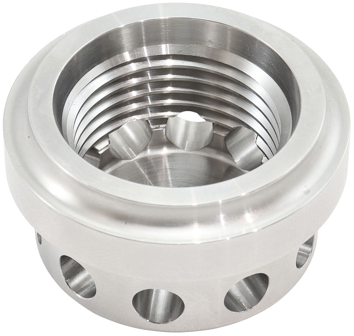 Vented Weld On Bung -10 ORB Stainless Steel Baffle 7/8-14 AF988-10SS - Aeroflow