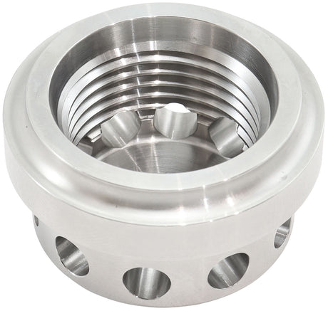 Vented Weld On Bung -10 ORB Stainless Steel Baffle 7/8-14 AF988-10SS - Aeroflow