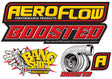 Assorted Sticker Sheet Boostedaeroflow Bang Shift A4 Sheet AF99-2009 - Aeroflow