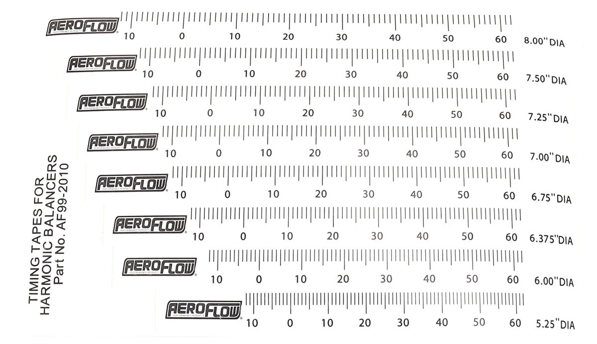 Timing Tapes Harmonicbalancer 8 Different Sizes AF99-2010 - Aeroflow