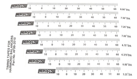 Timing Tapes Harmonicbalancer 8 Different Sizes AF99-2010 - Aeroflow