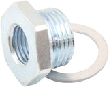 M18 x 1.5mm Reducer M12 x 1.25O2 Oxy Sensor Bush Steel Zinc AF991-M18-M12 - Aeroflow