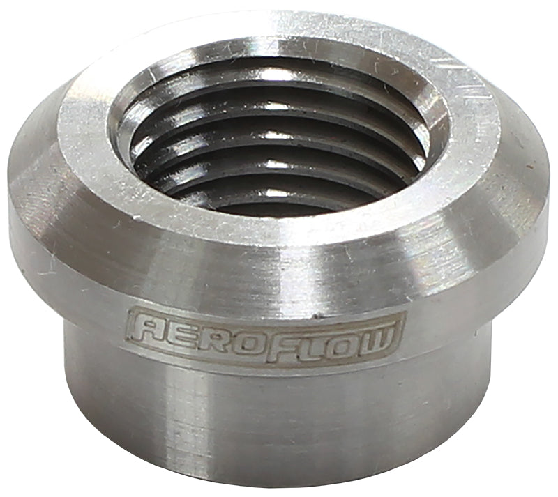 Female Weld On Bung, M12 x 1.5 Thread, Steel AF996-M12S - Aeroflow