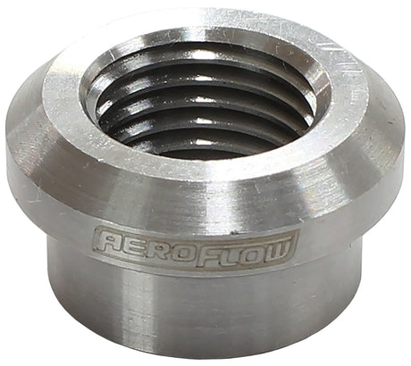Female Weld On Bung, M14 x 1.5 Thread, Steel AF996-M14S - Aeroflow