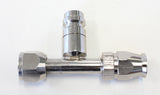 -6 Airconditioning Fitting With Charge Port Straight AFFCE-06B - Aeroflow