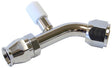 -8 A/C W/Charge Port 45 Deg Stainless AFFCE-0845B - Aeroflow
