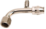 -8 A/C Fitting W/Charge 90 Deg Stainless AFFCE-0890B - Aeroflow