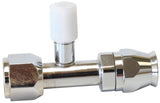 -8 Airconditioning Fitting With Charge Port Straight AFFCE-08B - Aeroflow