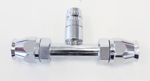 -8 Airconditioning Fitting Inline Charge Port Straight AFFCEL-08B - Aeroflow