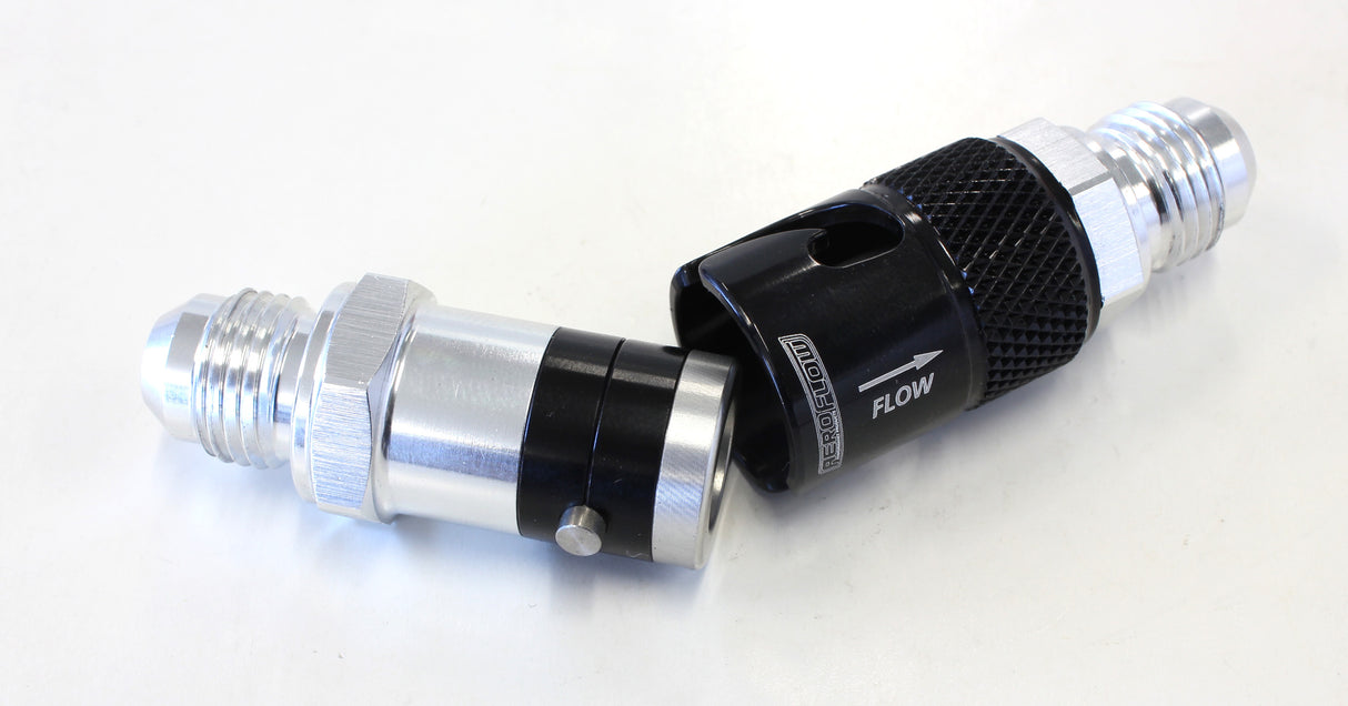 Quick Release -6 Buna N Seal Black Aluminum AFQR201-06 - Aeroflow
