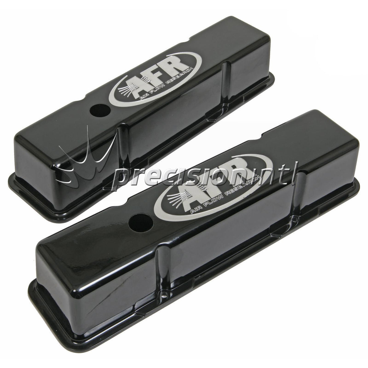 Tall Black Alloy Valve Covers (PR) SBC Inc Grommets/Baffles AFR6705 - Air Flow Research - Valve & Rocker Covers - Air Flow Research