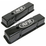 Tall Black Alloy Valve Covers (PR) SBC Inc Grommets/Baffles AFR6705 - Air Flow Research - Valve & Rocker Covers - Air Flow Research