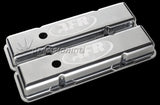 Std Polished Alloy Valve Covers (PR) SBC Inc Grommets/Baffles AFR6706 - Air Flow Research - Valve & Rocker Covers - Air Flow Research