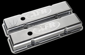Std Polished Alloy Valve Covers (PR) SBC Inc Grommets/Baffles AFR6706 - Air Flow Research - Valve & Rocker Covers - Air Flow Research