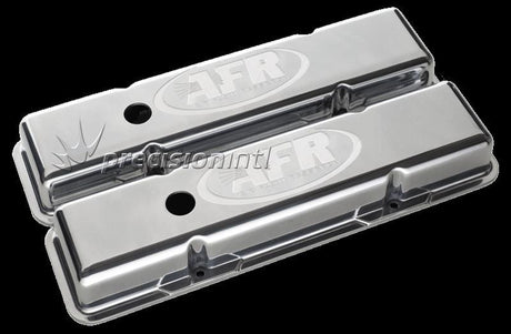 Std Polished Alloy Valve Covers (PR) SBC Inc Grommets/Baffles AFR6706 - Air Flow Research