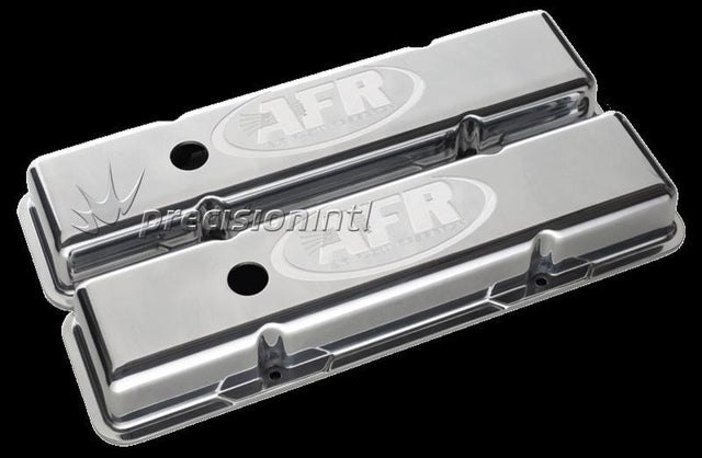 Std Polished Alloy Valve Covers (PR) SBC Inc Grommets/Baffles AFR6706 - Air Flow Research - Valve & Rocker Covers - Air Flow Research