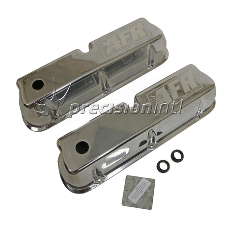 Tall Polshd Alloy Valve Covers (PR) SBF Inc Grommets/Baffles AFR6714 - Air Flow Research