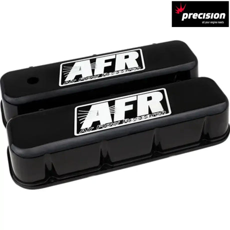 Black Powder Coat Valve Covers (PR) BBC Inc Grommets/Baff AFR6723 - Air Flow Research
