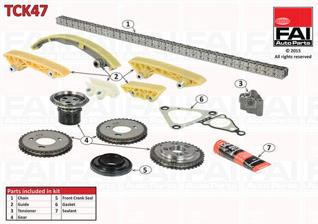 Ford 2.4LTD Timing Kit And Gears AFTK24 - Austral | Universal Auto Spares