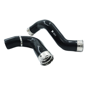 2 x Intercooler Hot & Cold Side Silicone Hose Fit For Nissan Navara D23 NP300 2.3L M9T Turbo - Machter