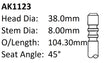 BMW M10B185A Exhaust Valve AK1123 - Austral | Universal Auto Spares