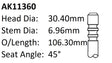 BMW 525I M50 Exhaust Valve AK11360 - Austral | Universal Auto Spares