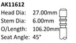 BMW 320I 520I DOHC 24V Exhaust Valve AK11612 - Austral | Universal Auto Spares