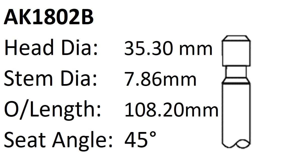 Ford 170-200 Exhaust Valve AK1802B - Austral