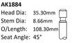 Ford 200 250 1.390 Exhaust Valve AK1884 - Austral | Universal Auto Spares