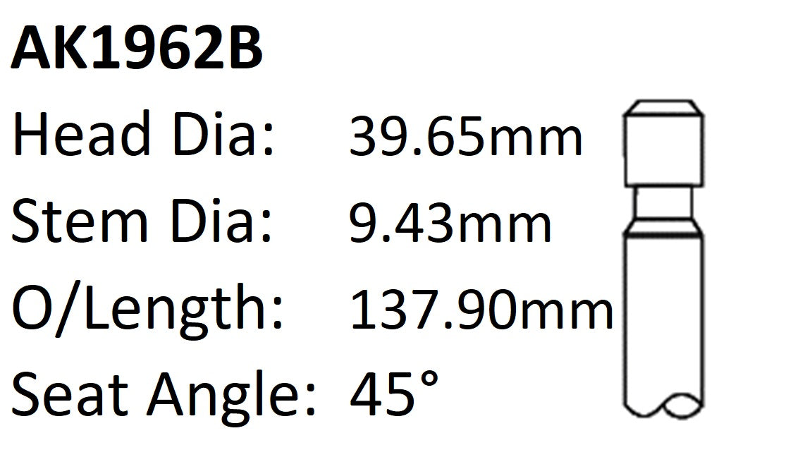 Ford 390 Exhaust Valve AK1962B - Austral