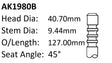 Chrysler 265 360 Exhaust Valve AK1980B - Austral | Universal Auto Spares
