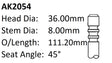 Ford 2000 1.417 Exhaust Valve AK2054 - Austral | Universal Auto Spares