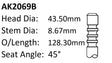 Ford 351C 1.709 4V M/G Exhaust Valve AK2069B - Austral | Universal Auto Spares