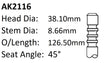 Ford 250 X Flow 1.500 Exhaust Valve AK2116 - Austral | Universal Auto Spares